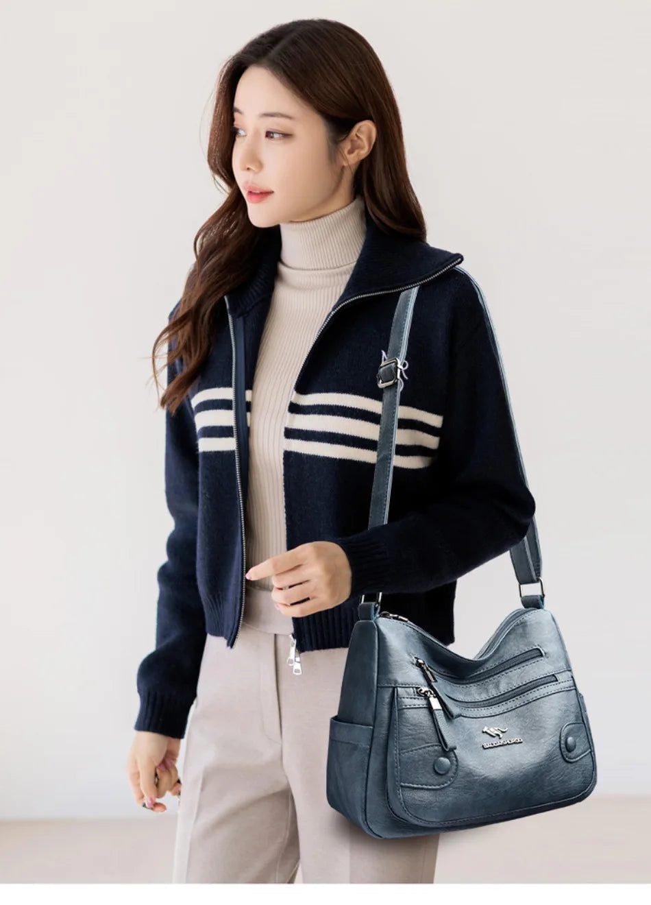 MADERA | Sac Messager Luxe en Cuir PU