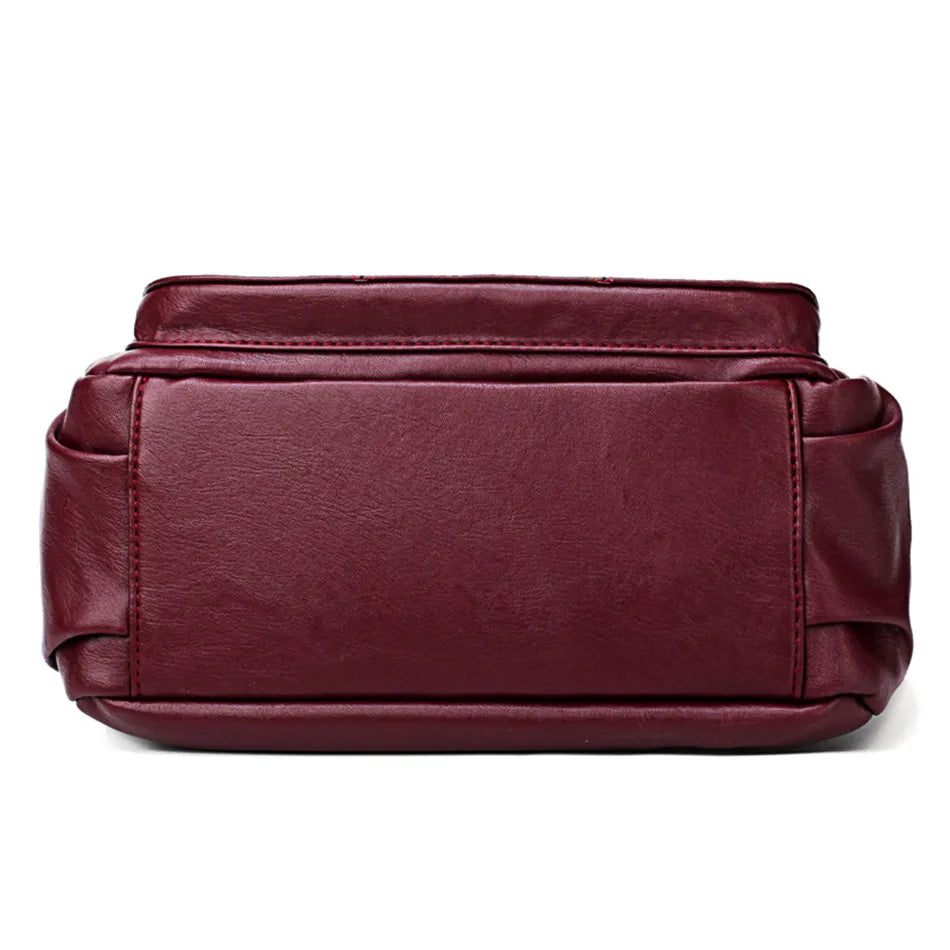 SANDRA | Sac Seau en Cuir Véritable à 2 Couches