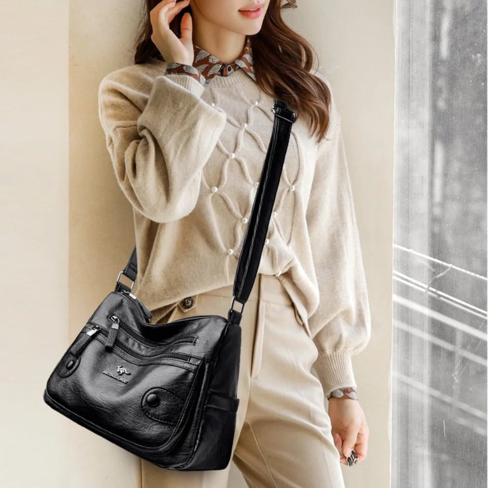 MADERA | Sac Messager Luxe en Cuir PU