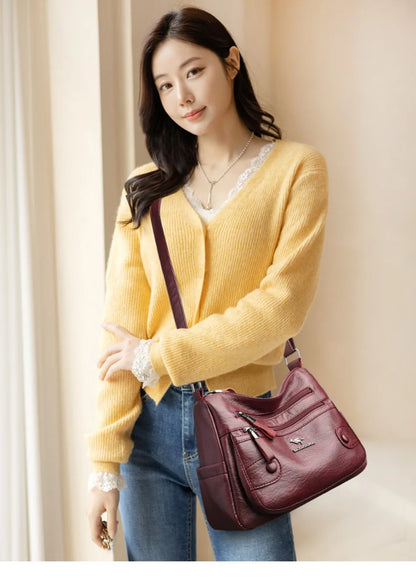 MADERA | Sac Messager Luxe en Cuir PU