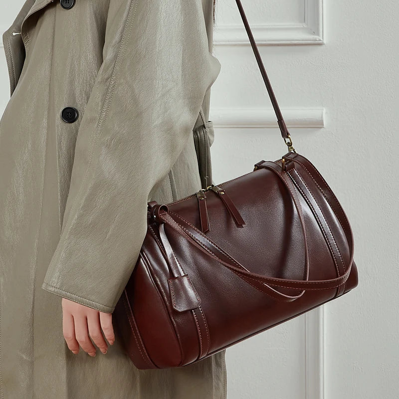 BOSTON | Sac Vintage en Cuir Véritable