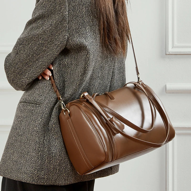 BOSTON | Sac Vintage en Cuir Véritable